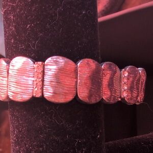 Silver with diamonds bracelet